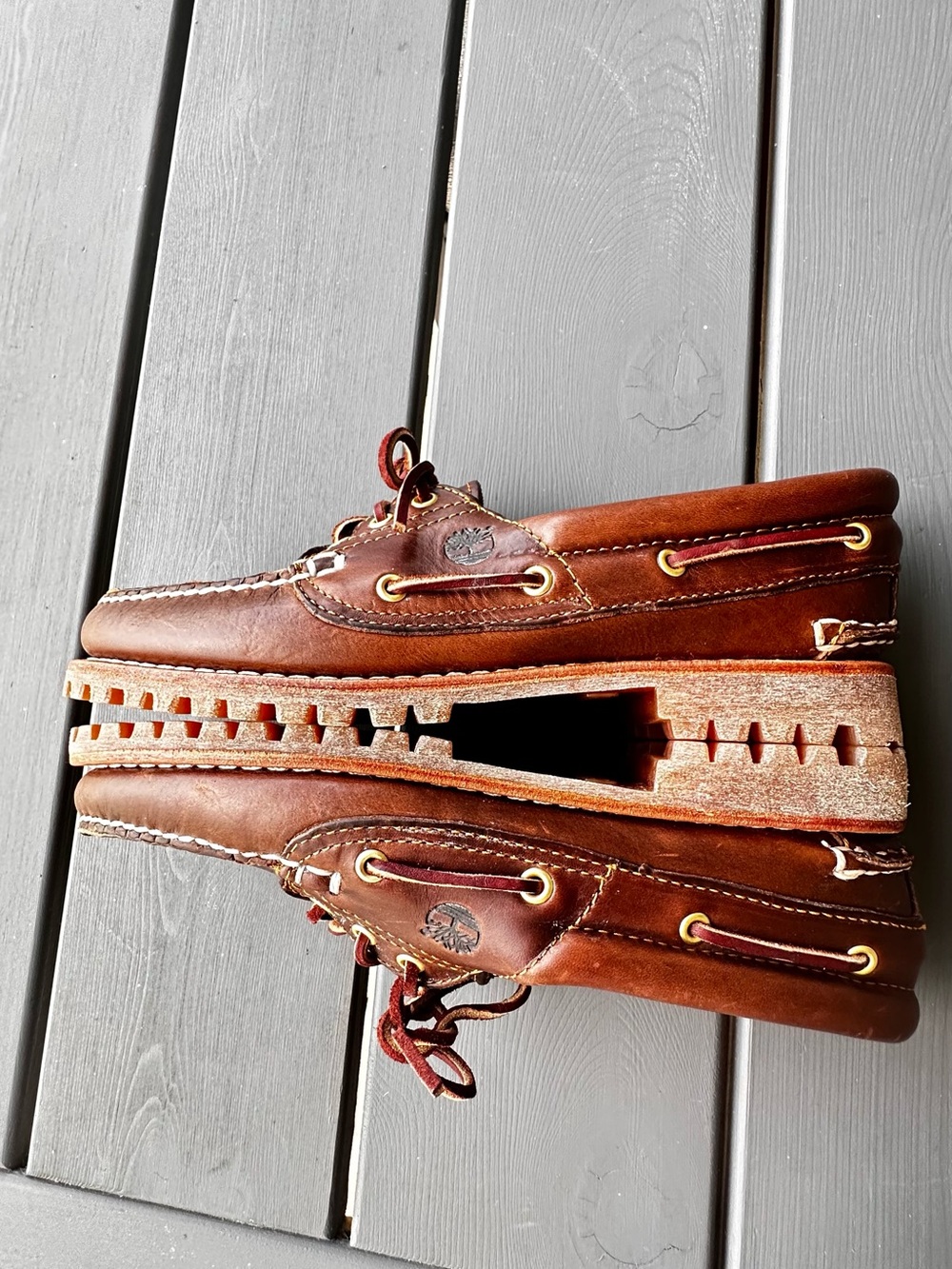 Timberland Authentics 3-Eye Boat Shoe women. Size 9.5 - Picture 3 of 7